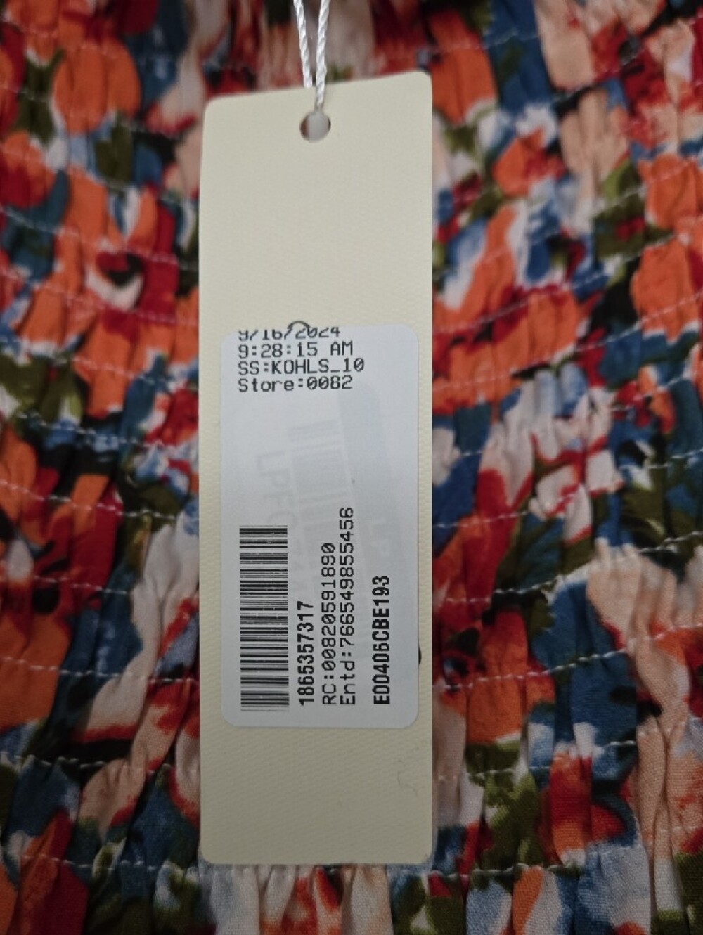 Kohl's Multicolor Floral Maxi Size 4X Dress with Red & Blue Accents - Picture 2 of 5